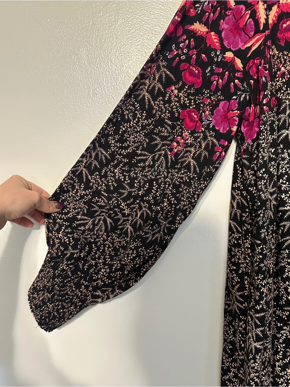 Anthropologie Cyree Tunic Dress Long Sleeve Floral size 20W - Picture 3 of 6